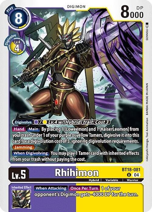 Rhihimon [BT18-19 - BT18-081 U]