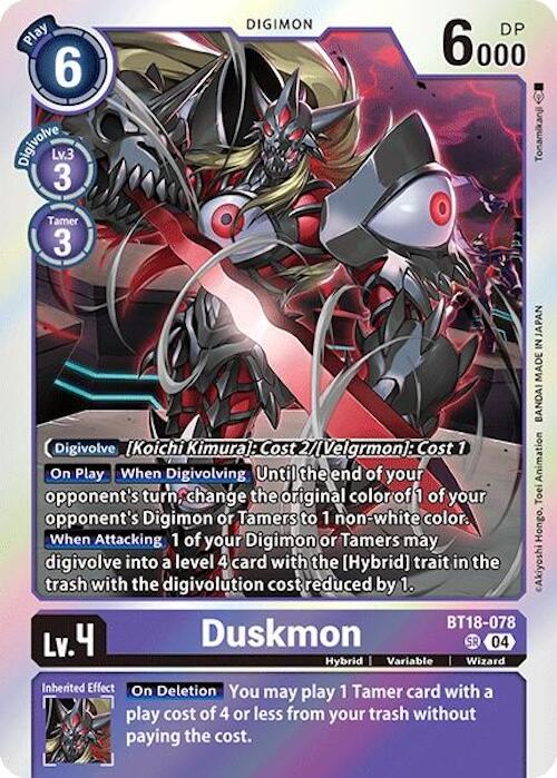 Duskmon [BT18-19 - BT18-078 SR]