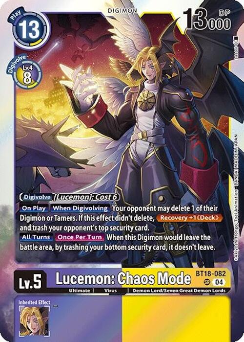 Lucemon: Chaos Mode [BT18-19 - BT18-082 SR]