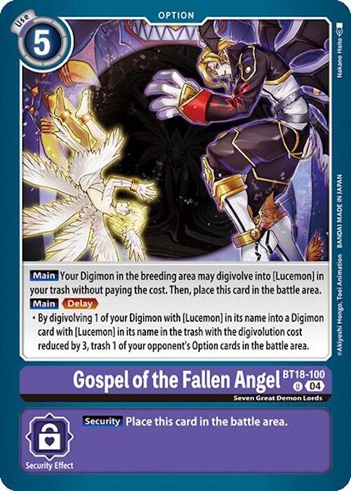 Gospel of the Fallen Angel [BT18-19 - BT18-100 U]