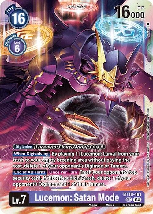 Lucemon: Satan Mode [BT18-19 - BT18-101 SEC]