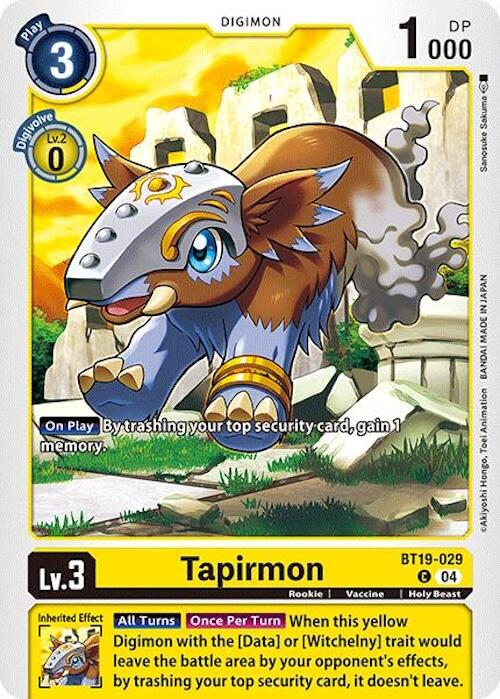 Tapirmon [BT18-19 - BT19-029 C]