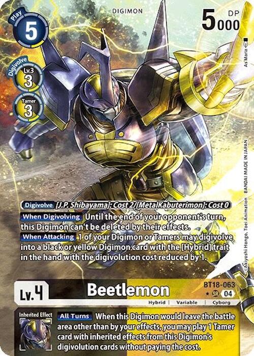Beetlemon (Alternate Art) [BT18-19 - BT18-063 SR]