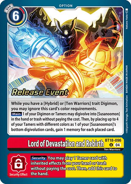 Lord of Devastation and Rebirth [BT18-19_PR - BT18-096 U]