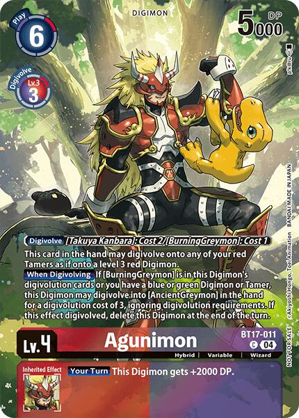 Agunimon (Legend Pack 2024 Box Topper) [BT17-011 C]