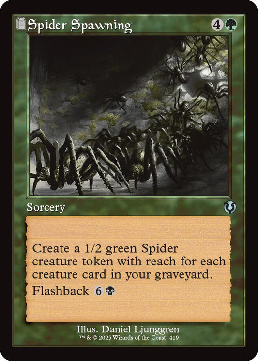 Spider Spawning (Retro Frame)