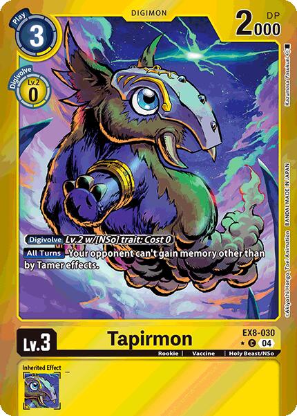 Tapirmon (Limited Foil) [EX8-030 C]