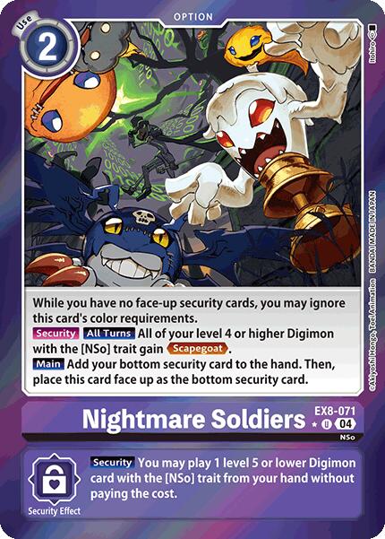 Nightmare Soldiers (Limited Foil) [EX8-071 U]