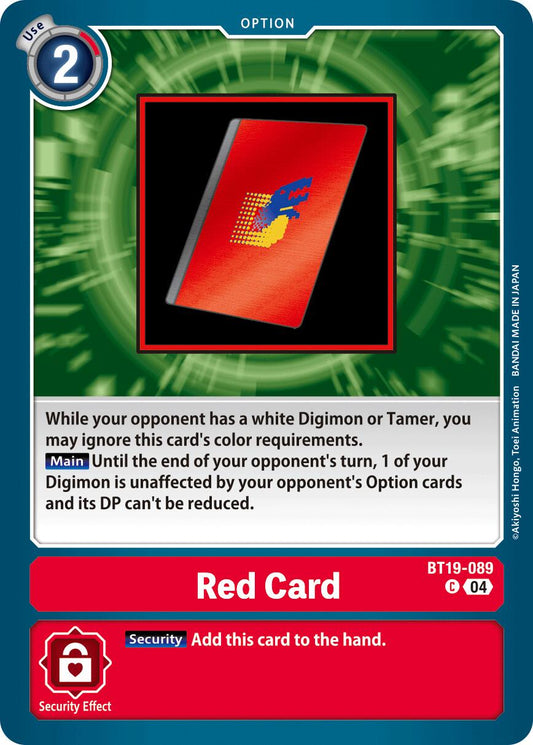 Red Card [BT19-20 - BT19-089 C]