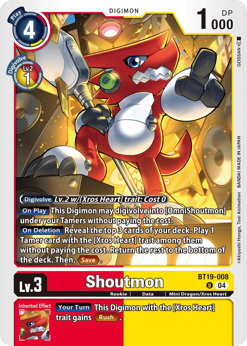 Shoutmon [BT19-20 - BT19-008 U]