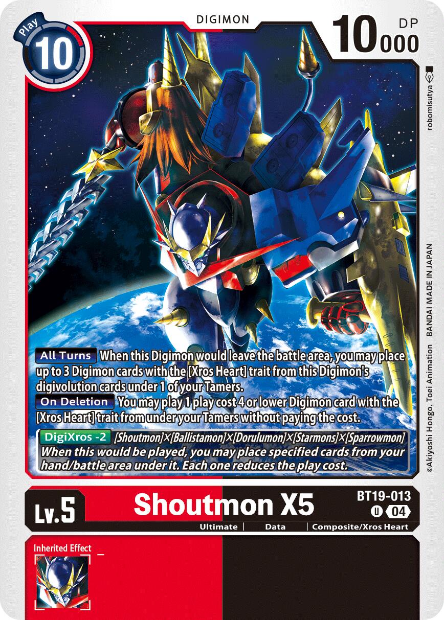 Shoutmon X5 [BT19-20 - BT19-013 U]