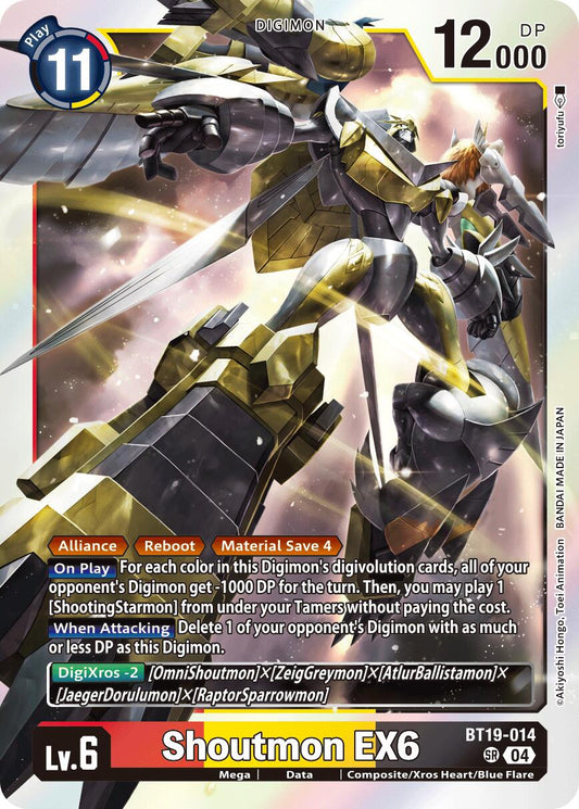 Shoutmon EX6 [BT19-20 - BT19-014 SR]