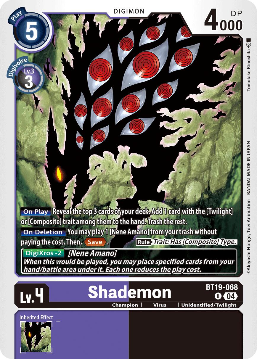 Shademon [BT19-20 - BT19-068 U]