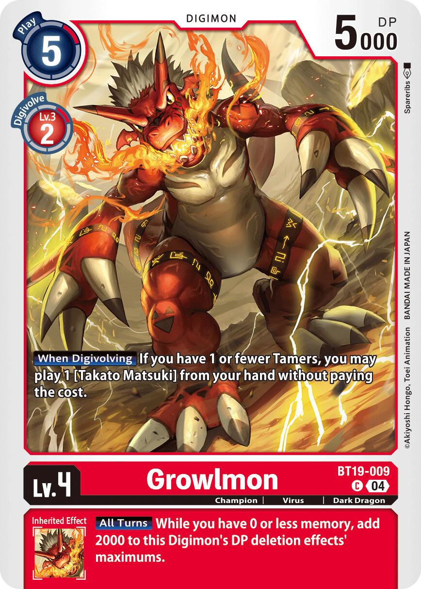 Growlmon [BT19-20 - BT19-009 C]