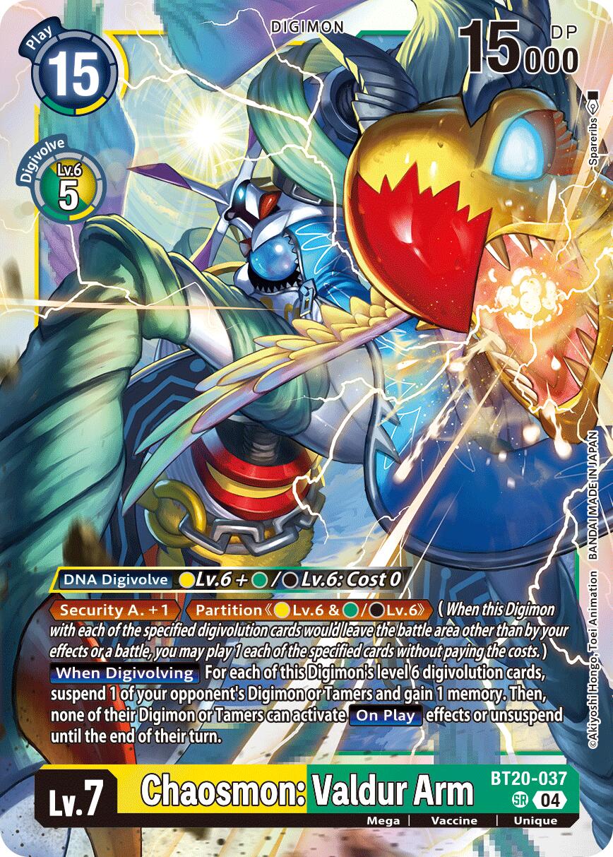 Chaosmon: Valdur Arm [BT19-20 - BT20-037 SR]