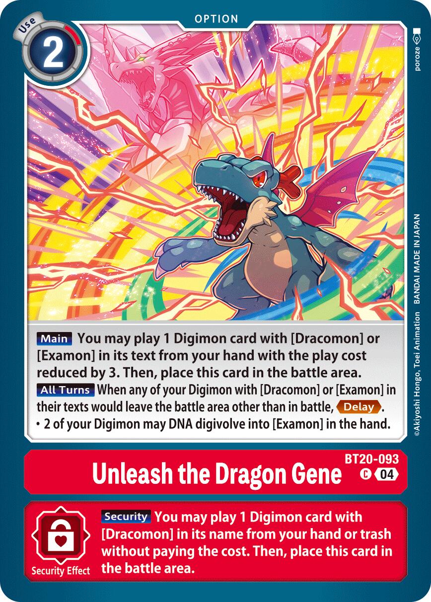 Unleash the Dragon Gene [BT19-20 - BT20-093 C]