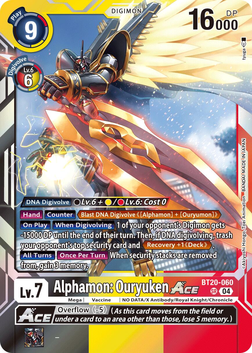 Alphamon: Ouryuken ACE [BT19-20 - BT20-060 SR]