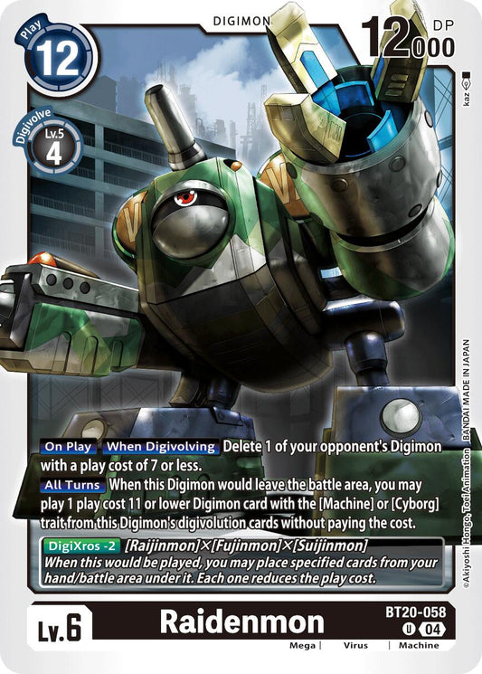 Raidenmon [BT19-20 - BT20-058 U]