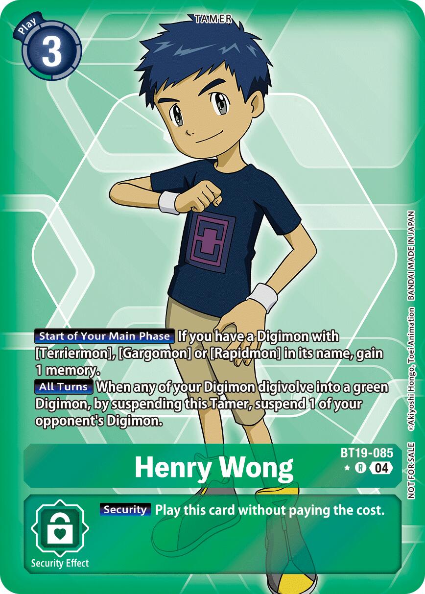 Henry Wong (Release Special Booster 2.5: Box Promotion Pack) [BT19-20 - BT19-085 R]