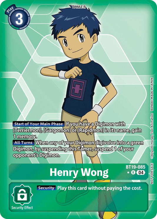 Henry Wong (Release Special Booster 2.5: Box Promotion Pack) [BT19-20 - BT19-085 R]