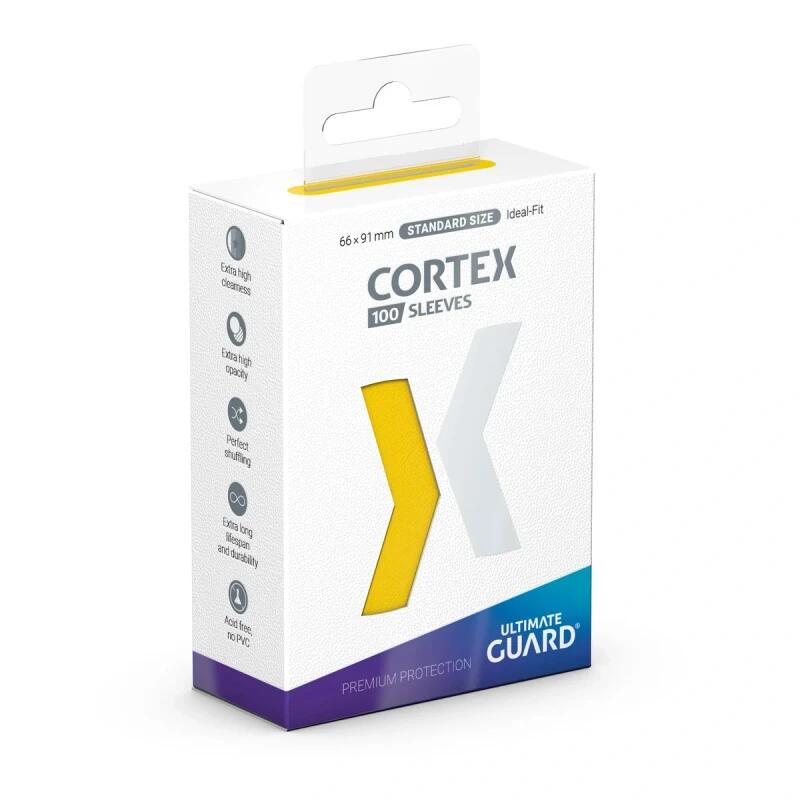 Cortex Sleeves Standard Size - Glossy Yellow (100ct.)