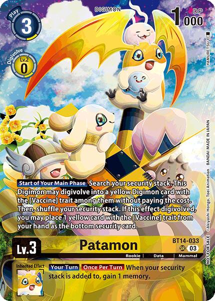 Patamon (Limited Card Pack) [BT21 - BT14-033 SR]
