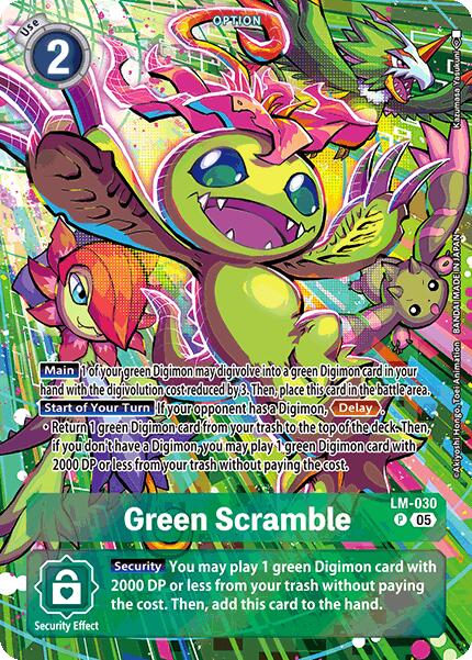 Green Scramble (Alternate Art) [ST-21 - LM-030 P]