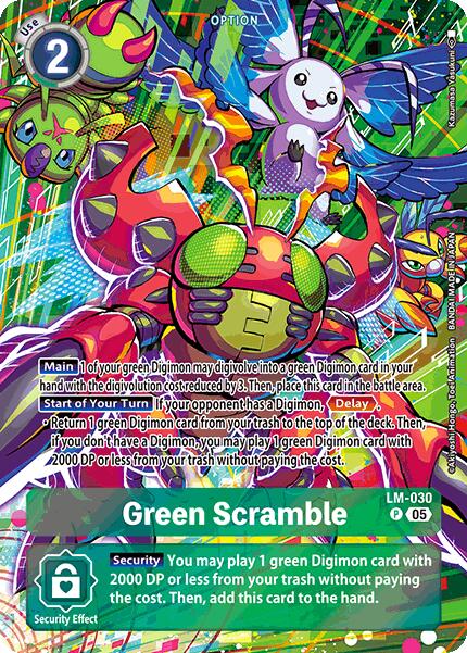 Green Scramble (Alternate Art) [ST-20 - LM-030 P]