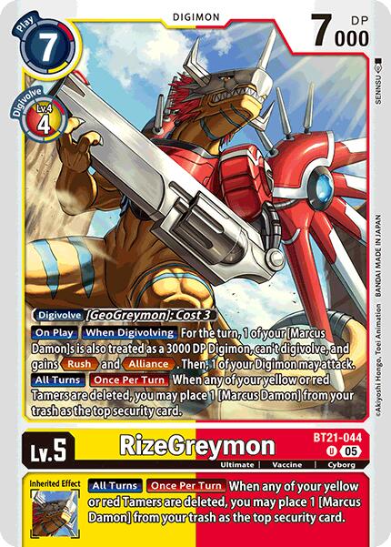 RizeGreymon [BT21 - BT21-044 U]