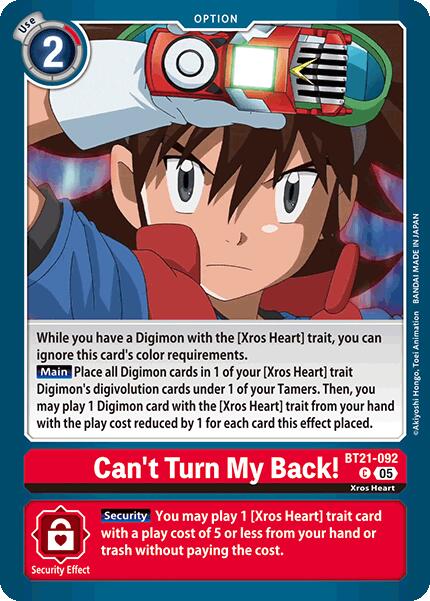 Can't Turn My Back! [BT21 - BT21-092 C]