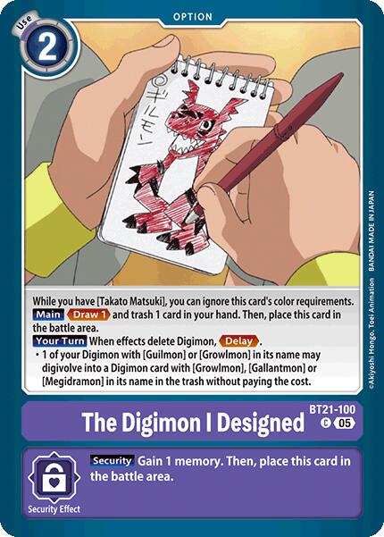 The Digimon I Designed [BT21 - BT21-100 C]