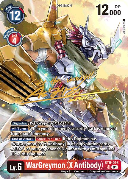 WarGreymon (X Antibody) (Rare Pull) [BT21 - BT9-016 SR]