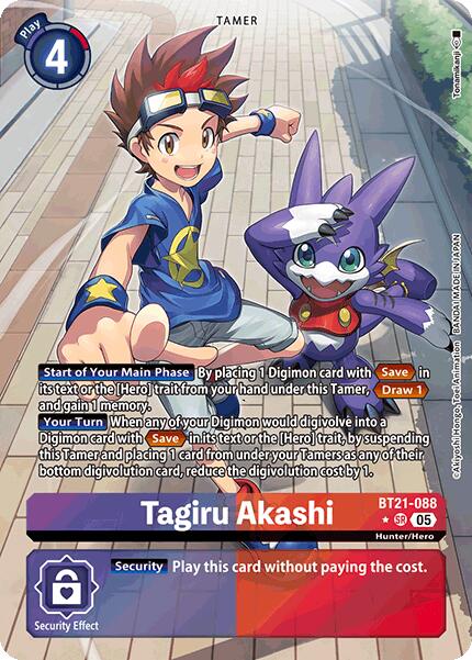 Tagiru Akashi (Alternate Art) [BT21 - BT21-088 SR]