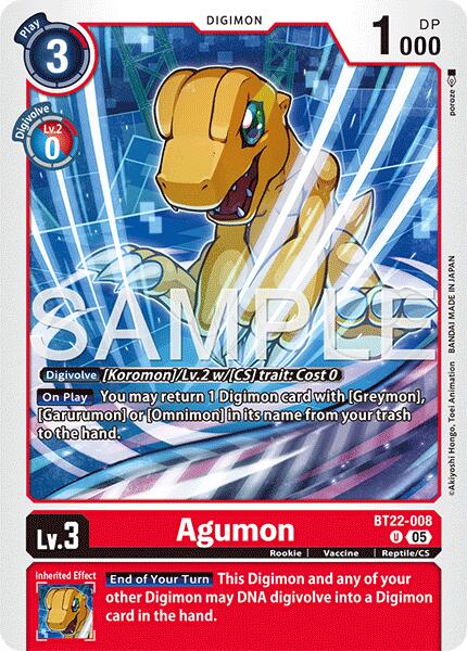 Agumon [BT22 - BT22-008 U]
