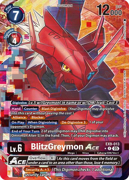 BlitzGreymon ACE (Alternate Art) [EX09 - EX9-013 R]