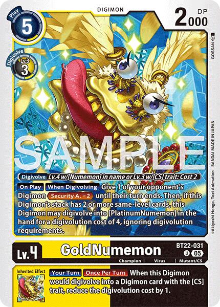 GoldNumemon [BT22 - BT22-031 U]