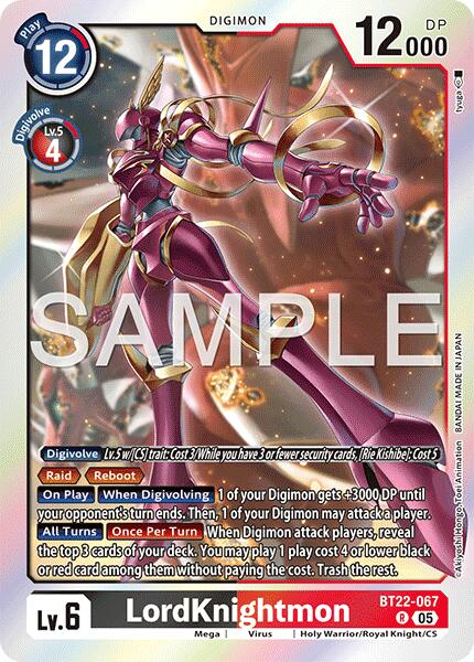 LordKnightmon [BT22 - BT22-067 R]
