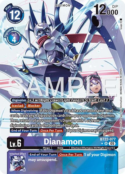 Dianamon (Alternate Art) [BT22 - BT22-077 SR]