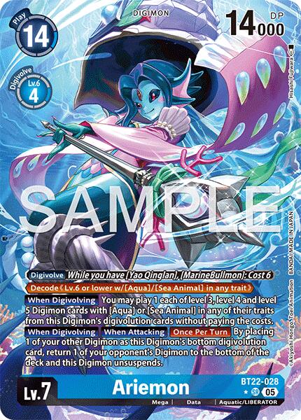 Ariemon (Alternate Art) [BT22 - BT22-028 SR]
