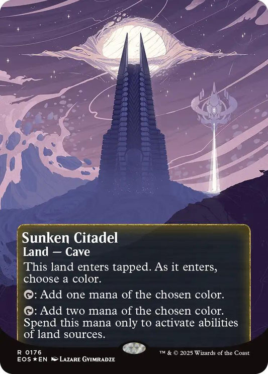 Sunken Citadel (0176) (Borderless) (Galaxy Foil)