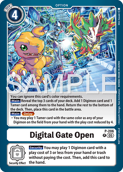 Digital Gate Open - P-206 (Store Tournament 2025 Vol.4 Participation Pack)