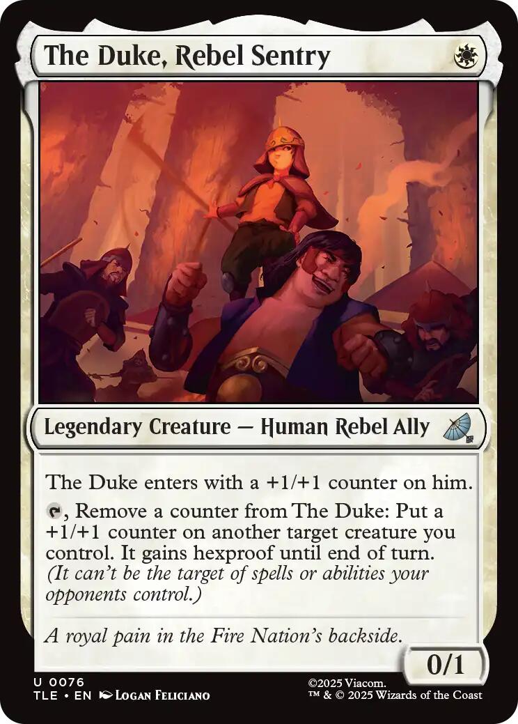 The Duke, Rebel Sentry