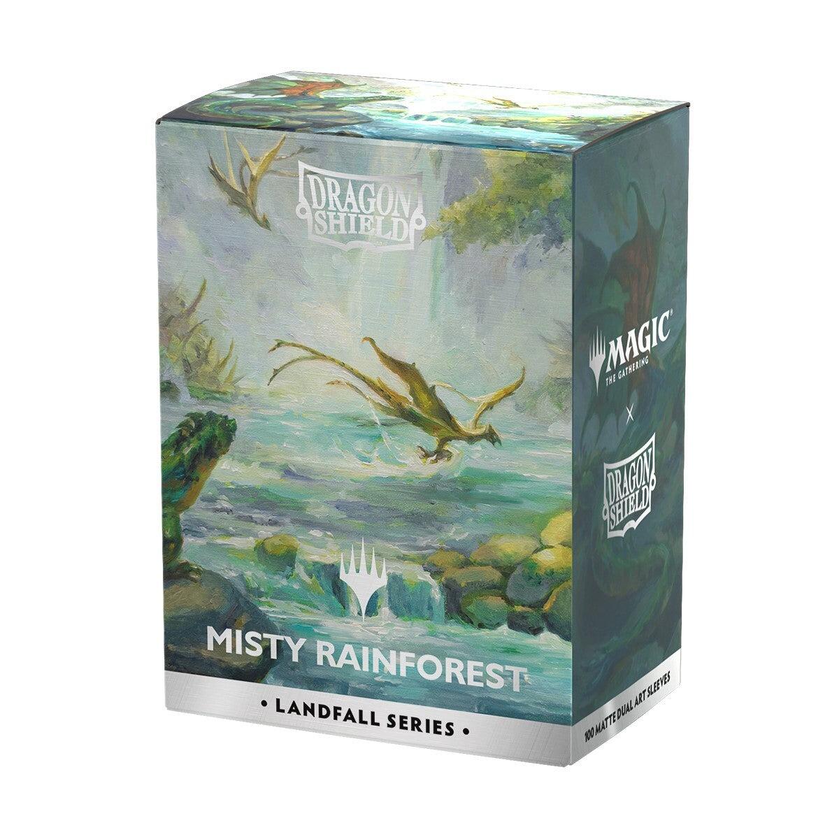 Dragon Shield Landfall Series Dual Matte: Standard Art Sleeves - Misty Rainforest (100-Pack)