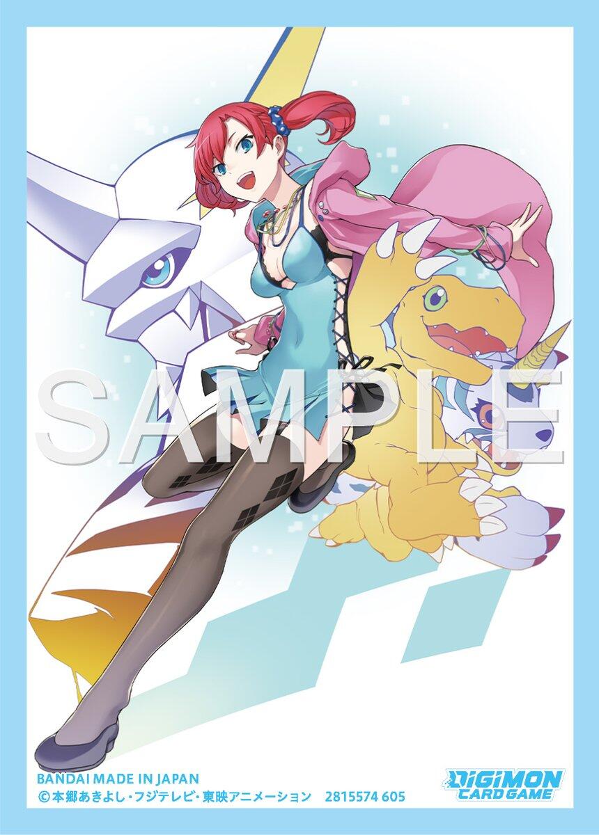 Digimon Card Game Official Sleeves - Digimon Story Cyber Sleuth (Nokia with Agumon, Gabumon, Omegamon) (60-Pack)
