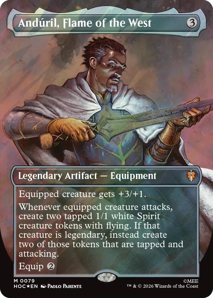 Anduril, Flame of the West (Borderless) (Surge Foil)