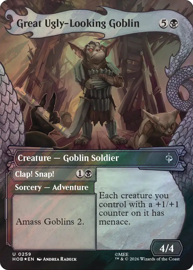 Great Ugly-Looking Goblin (Showcase) (Surge Foil)