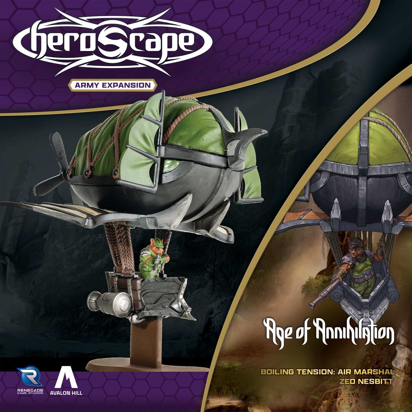Heroscape Army Expansion - Air Marshal Zed Nesbitt